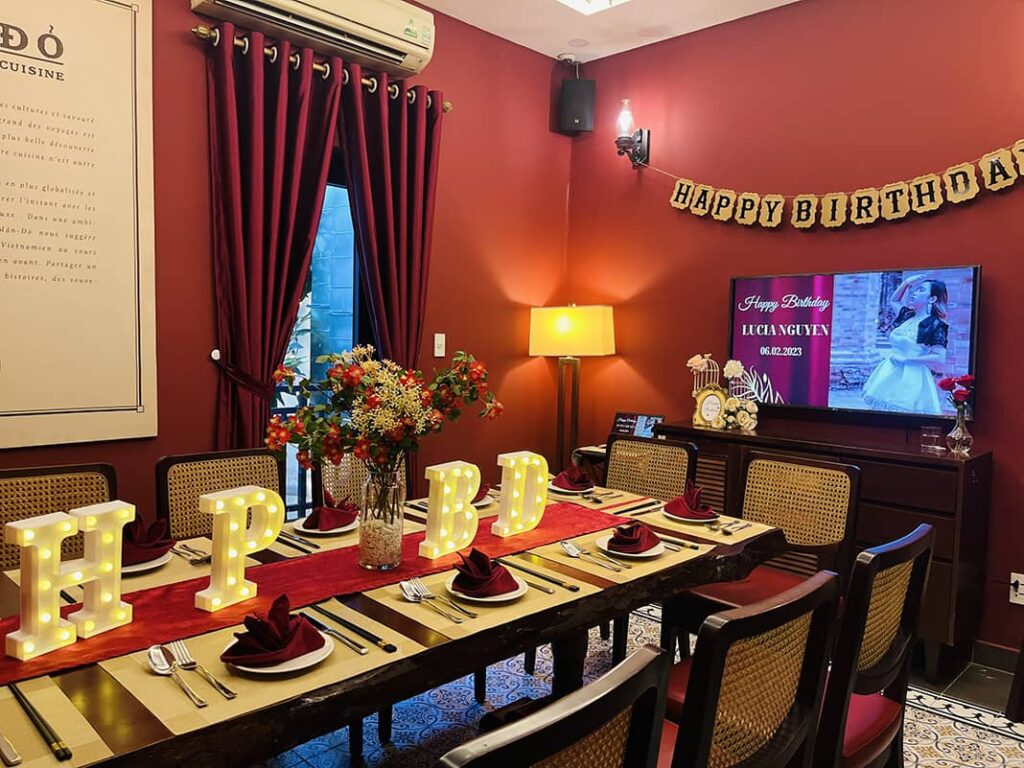 Restaurants with private rooms for birthday celebration in District 1
