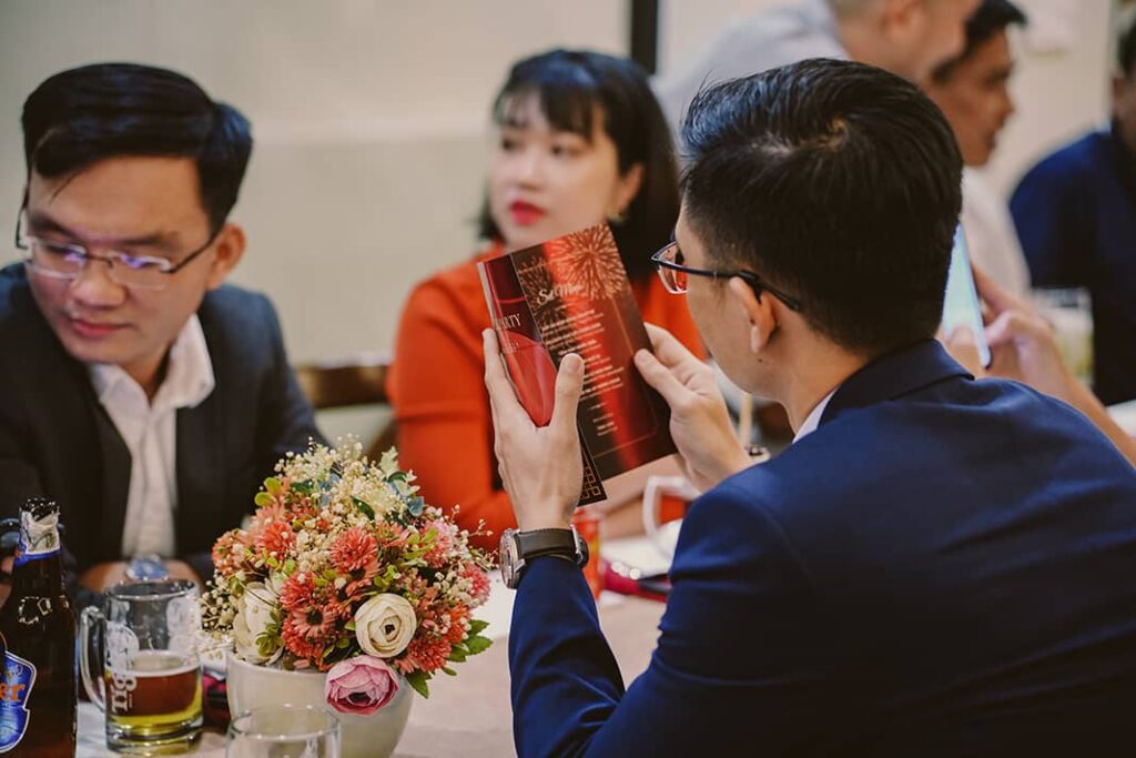 The restaurant holding shareholder party in Ho Chi Minh City