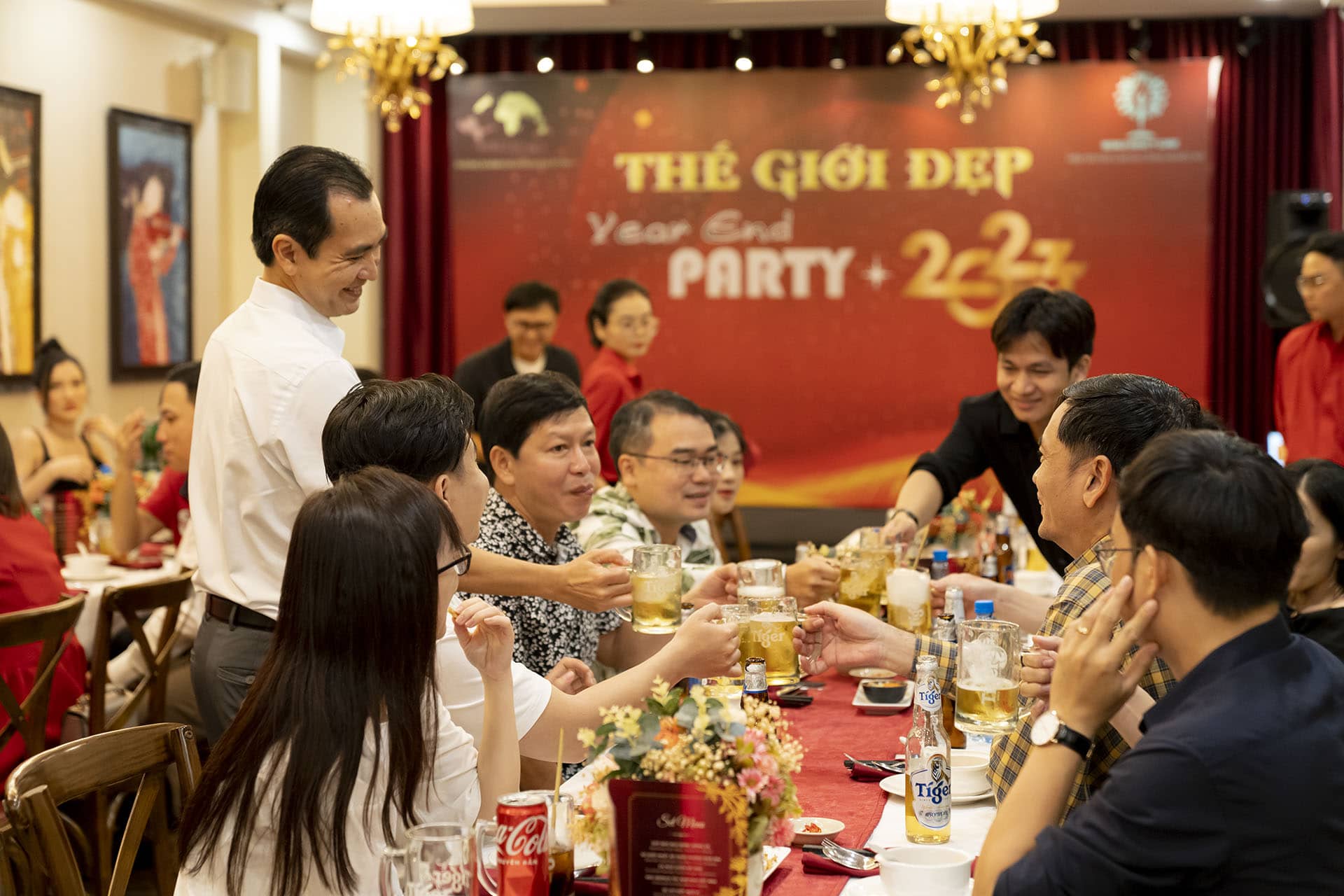 Restaurant holding year-end party with less than 10 tables in District 1, Ho Chi Minh City